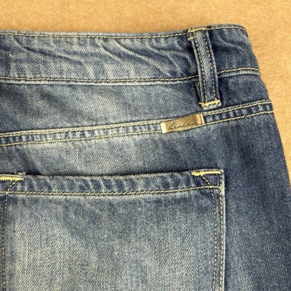 KanCan Jeans Womens 7/27 Blue Distressed Mid Rise Skinny Stretch Medium Wash - Picture 5 of 12